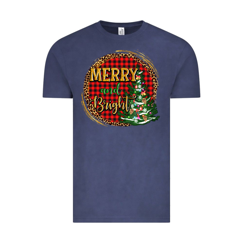 Merry And Bright Christmas Tree Vintage Tee by AdoDesignShop | Teevron