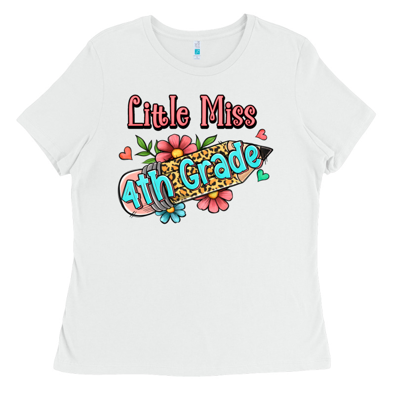 Little Miss Fourth Grade Ladies Tee by RanaPortraitStore | Teevron