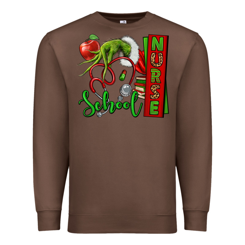 Christmas Character Nurse Premium Sweatshirt by NancyCooperArtShop | Teevron