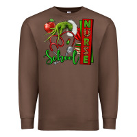 Chestnut Christmas Character Nurse Premium Sweatshirt - NancyCooperArtShop