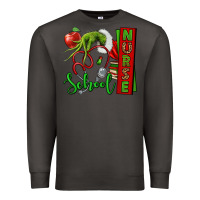 Smoke Christmas Character Nurse Premium Sweatshirt - NancyCooperArtShop