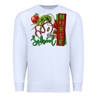White Christmas Character Nurse Premium Sweatshirt - NancyCooperArtShop