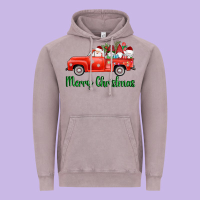 Merry Christmas Truck Gnomes Vintage Hoodie Designed By Adodesignshop