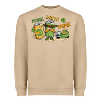 Mushroom deink drank drunk st. patrick's day Heavyweight Sweatshirt - MaliasSmallBusiness