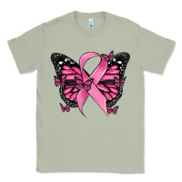 Matcha breast cancer ribbon  butterfly Classic Tee - MaliasSmallBusiness