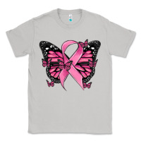 Moon Dust breast cancer ribbon  butterfly Classic Tee - MaliasSmallBusiness