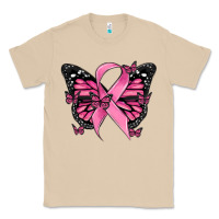 Mushroom breast cancer ribbon  butterfly Classic Tee - MaliasSmallBusiness