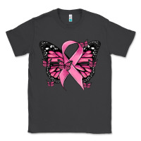 Smoke breast cancer ribbon  butterfly Classic Tee - MaliasSmallBusiness