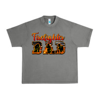 Tornado American Flag Firefighter Dad Urban Heavy Tee - LillyAllenDesigns