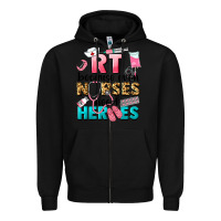 Black rt because nurses need heroes Zipper Hoodie - LillyAllenDesigns