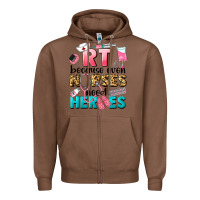 Chestnut rt because nurses need heroes Zipper Hoodie - LillyAllenDesigns