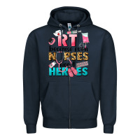 Navy rt because nurses need heroes Zipper Hoodie - LillyAllenDesigns