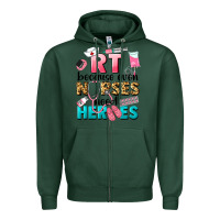 Sports Green rt because nurses need heroes Zipper Hoodie - LillyAllenDesigns