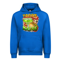 Cobalt Tacos and margs Urban Hoodie - FaDigitalArtStudio