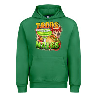 Emerald Tacos and margs Urban Hoodie - FaDigitalArtStudio