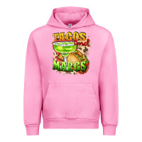 Fuchsia Pink Tacos and margs Urban Hoodie - FaDigitalArtStudio