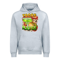 Heather Grey Tacos and margs Urban Hoodie - FaDigitalArtStudio