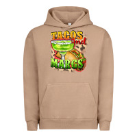 Pigment Burro Tacos and margs Urban Hoodie - FaDigitalArtStudio