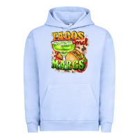 Pigment Grape Ice Tacos and margs Urban Hoodie - FaDigitalArtStudio
