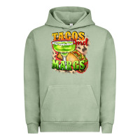 Pigment Oil Green Tacos and margs Urban Hoodie - FaDigitalArtStudio
