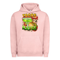 Pigment Salmon Tacos and margs Urban Hoodie - FaDigitalArtStudio