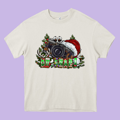 Oh,snap! Heavy Core Tee Designed By Cowhidedigitalart