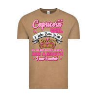 Vintage Coffee As A Capricorn Girl I Was Born With My Heart On My Sleeve And A Mouth Vintage Tee - Jasminsmagicworld