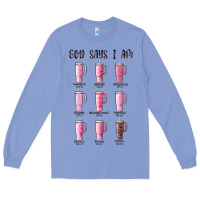 Colony Blue god says i am bible verse stanley Long Sleeve Tee - MaliasSmallBusiness