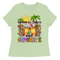The Only B.s. I Need Is Beer And Sunshine Ladies Tee | Teevron