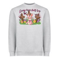 Heather Grey every knee shall bow Heavyweight Sweatshirt - MaliasSmallBusiness