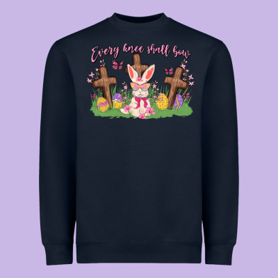 Every Knee Shall Bow Heavyweight Sweatshirt Designed By Maliassmallbusiness