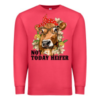Cardinal Cute Heifer Premium Sweatshirt - texasbilliewilder