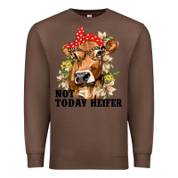 Chestnut Cute Heifer Premium Sweatshirt - texasbilliewilder