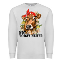 Dove Grey Cute Heifer Premium Sweatshirt - texasbilliewilder
