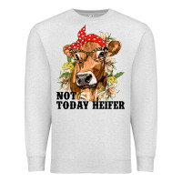 Oatmeal Heather Cute Heifer Premium Sweatshirt - texasbilliewilder