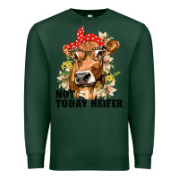 Sports Green Cute Heifer Premium Sweatshirt - texasbilliewilder