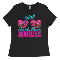 Black Girl Check Those Boobies Ladies Tee - texasbilliewilder