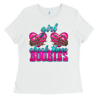 White Girl Check Those Boobies Ladies Tee - texasbilliewilder