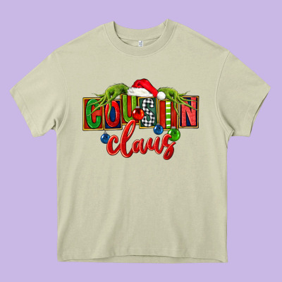 Cousin Claus Christmas Heavy Core Tee Designed By Fadigitalartstudio