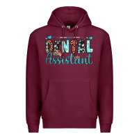 Burgundy dental assistant Premium Hoodie - JahusDesignShop