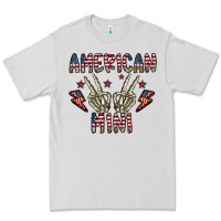 Dove Grey american mini Premium Tee - CowhideDigitalArt