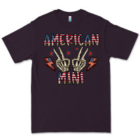 Plum american mini Premium Tee - CowhideDigitalArt