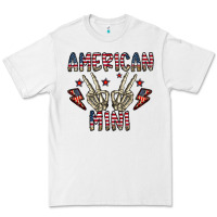 White american mini Premium Tee - CowhideDigitalArt