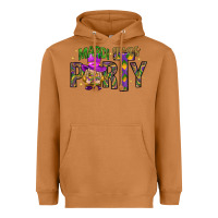 Meerkat Mardi Gras party Heavyweight Hoodie - NancyCooperArtShop