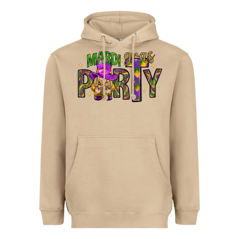 Mardi Gras Party Heavyweight Hoodie by NancyCooperArtShop | Teevron