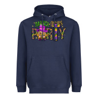 Navy Mardi Gras party Heavyweight Hoodie - NancyCooperArtShop