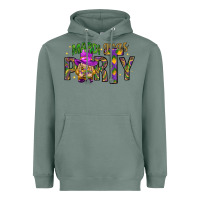 Sage Mardi Gras party Heavyweight Hoodie - NancyCooperArtShop