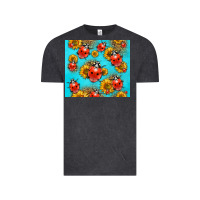 Vintage Black Western Sunflowers Ladybug Vintage Tee - LillyAllenDesigns