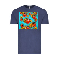 Vintage Denim Western Sunflowers Ladybug Vintage Tee - LillyAllenDesigns