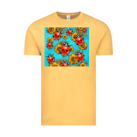 Vintage Mustard Western Sunflowers Ladybug Vintage Tee - LillyAllenDesigns